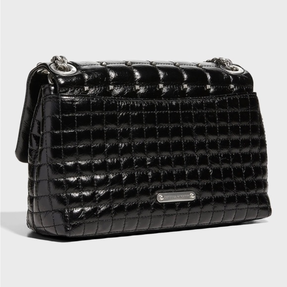 Rebecca Minkoff- Rebecca Minkoff - Edie Quilted Leather Studded Shoulder Bag - Picture 11 of 13